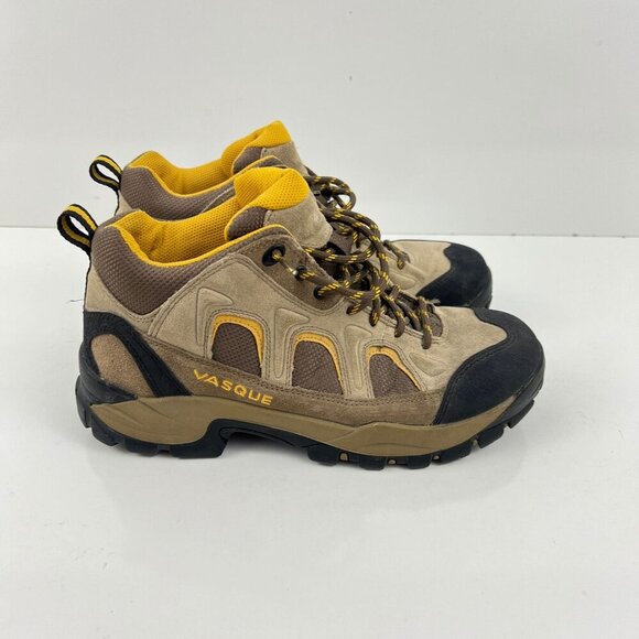 Vasque Women's Hiking Boots Size 9.5 M Brown/Yellow Suede & Mesh Upper Outdoor - Picture 8 of 10